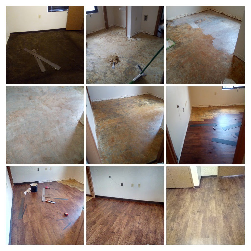 Apartment bedroom floor remodel — James Handyman Services 