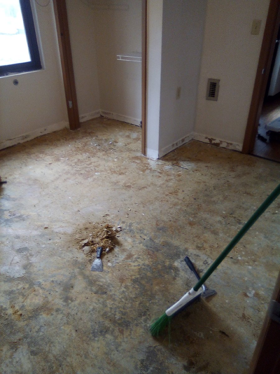 Apartment bedroom floor remodel — James Handyman Services 