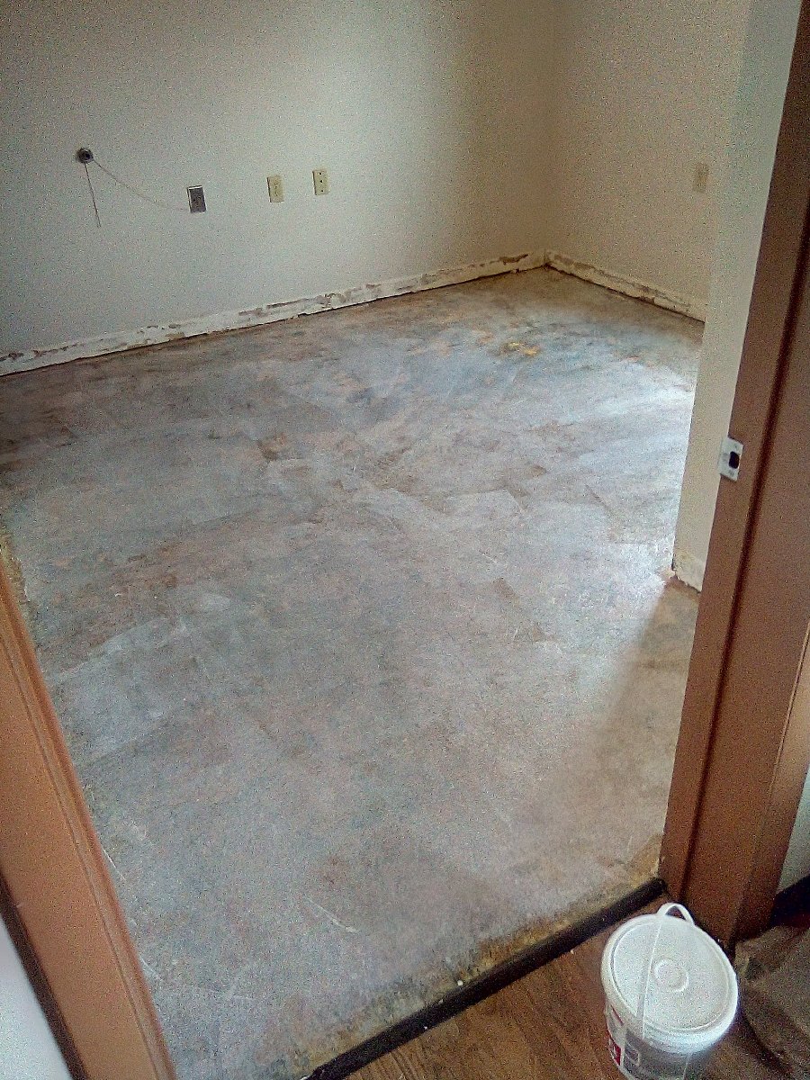 Apartment bedroom floor remodel — James Handyman Services 