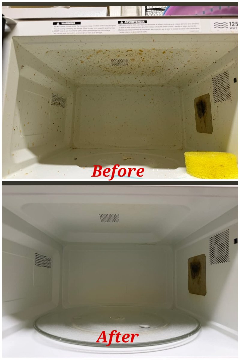 Microwave Deep Cleaning – Before & After — Dianna Ames