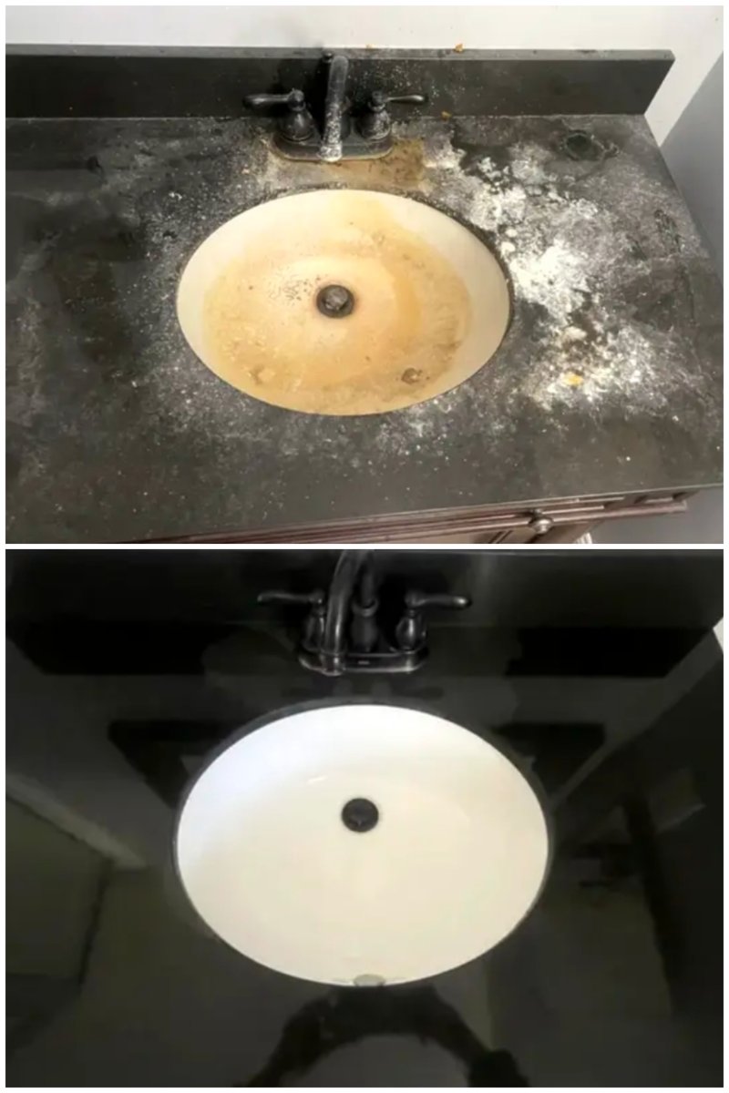 Bathroom Sink Deep Cleaning – Before & After — Dianna Ames