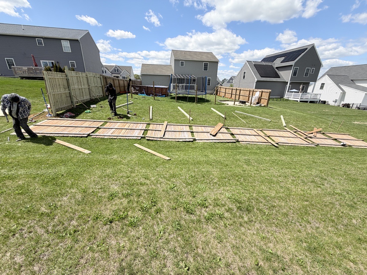 few fences and decks we did painting we literally do everything — Reginald Taylor