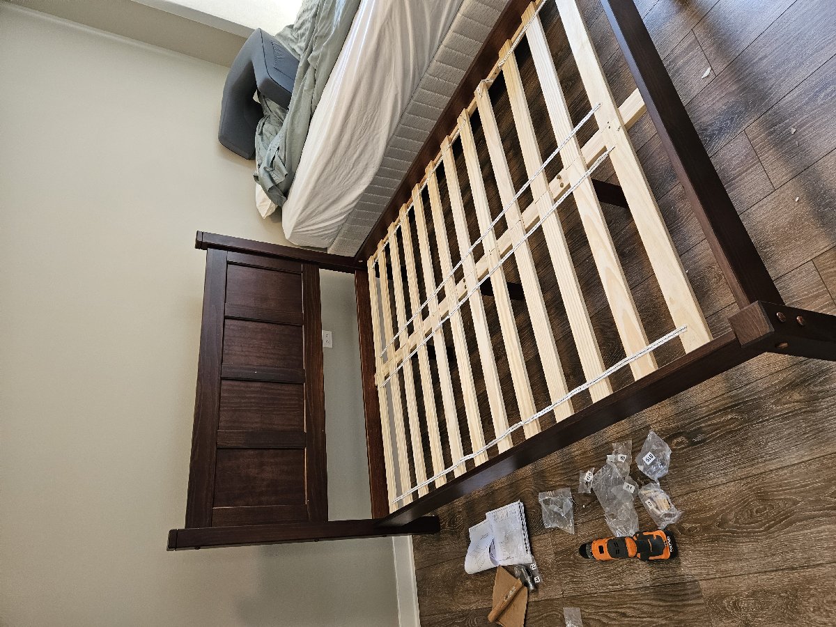 Solid Wood Bed — Eddie