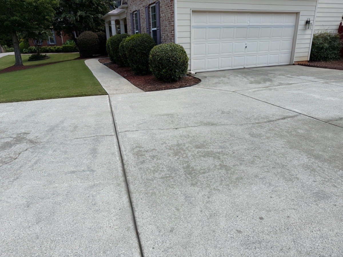 Pressure Washing Before and After — Angel 