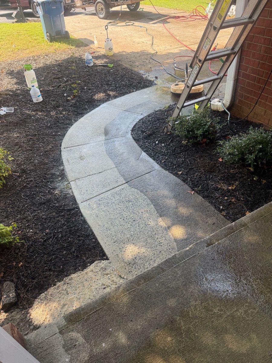 Pressure Washing Before and After — Angel 