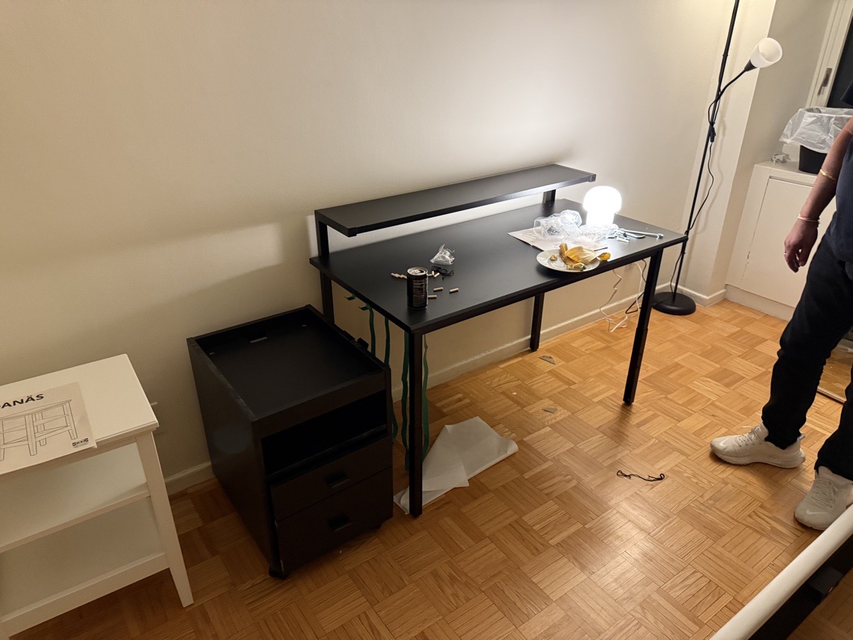 furniture assembly — Nicholas Da Silva 