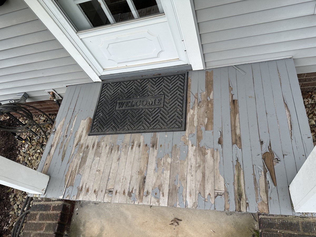 front porch repaint — Dominic Boscarello