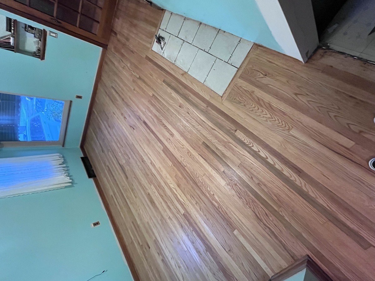hardwood floor and tile refinished — Dominic Boscarello