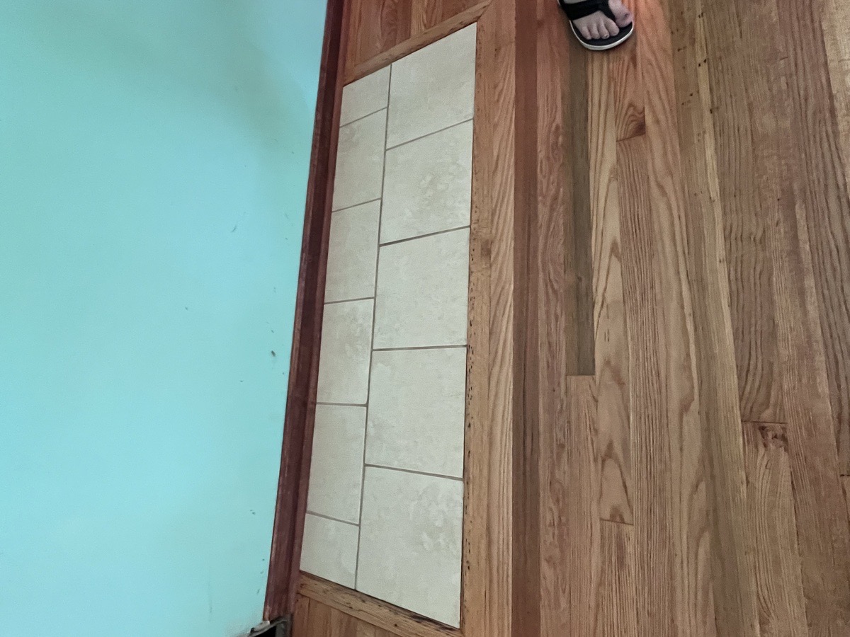 hardwood floor and tile refinished — Dominic Boscarello