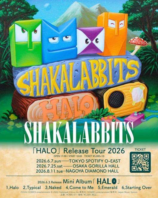 SHAKALABBITS MINI ALBUM「HALO」RELEASE TOUR 写真 1