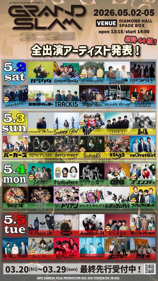 GRAND SLAM 2026 写真 1