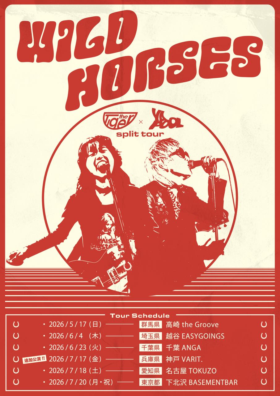YAPOOL × the Tiger - TWO MAN TOUR - 「WILD HORSES」追加公演 写真 1
