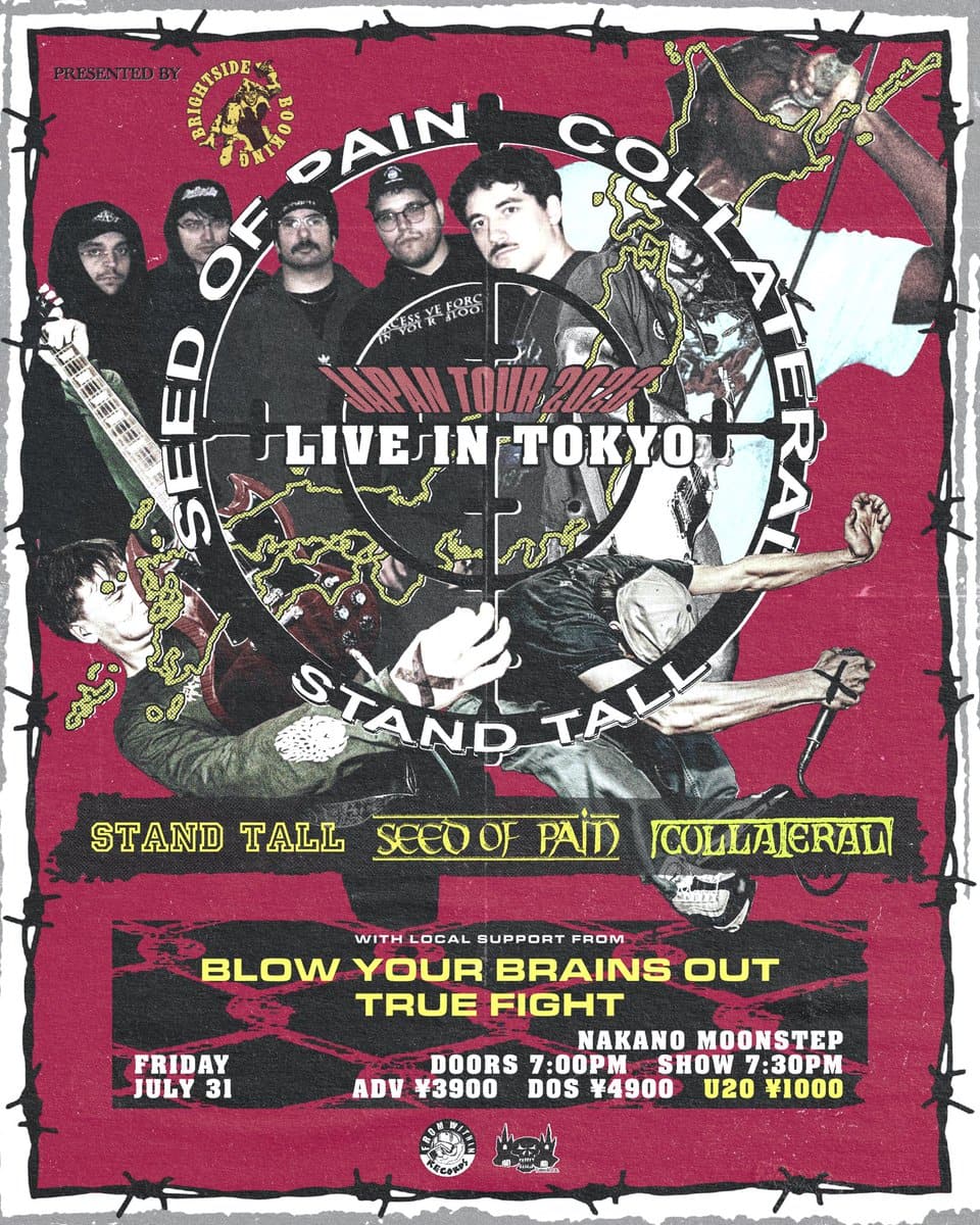 SEED OF PAIN / COLLATERAL / STAND TALL JAPAN TOUR 2026 LIVE IN TOKYO 写真 1
