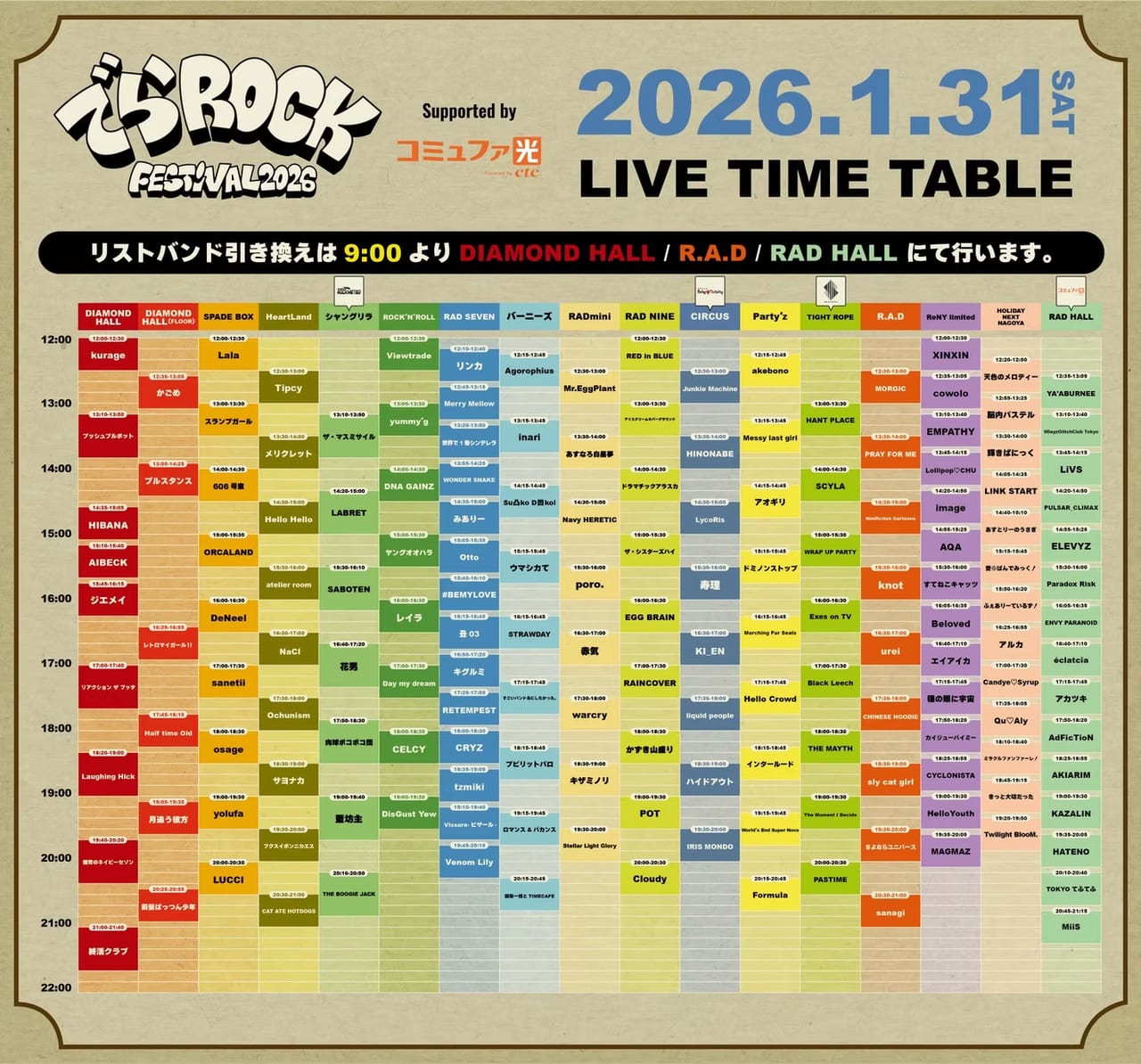 でらロックフェスティバル 2026 写真 1