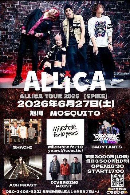 ALLiCA TOUR 2026【SPiKE】 写真 1