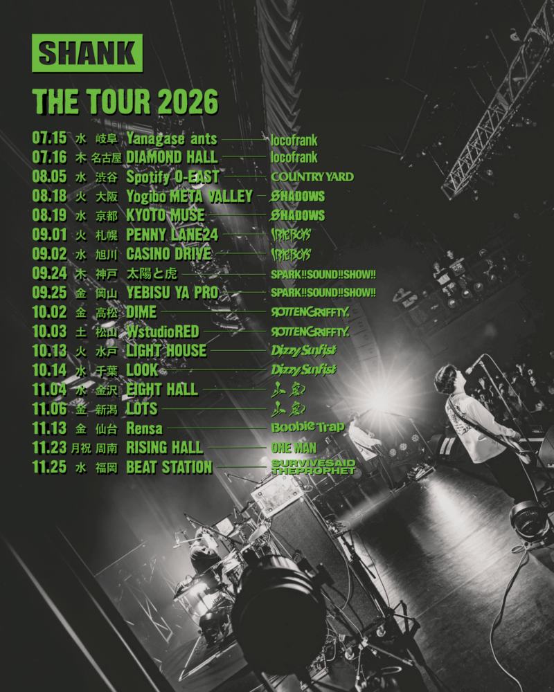 SHANK "THE TOUR 2026" 写真 1