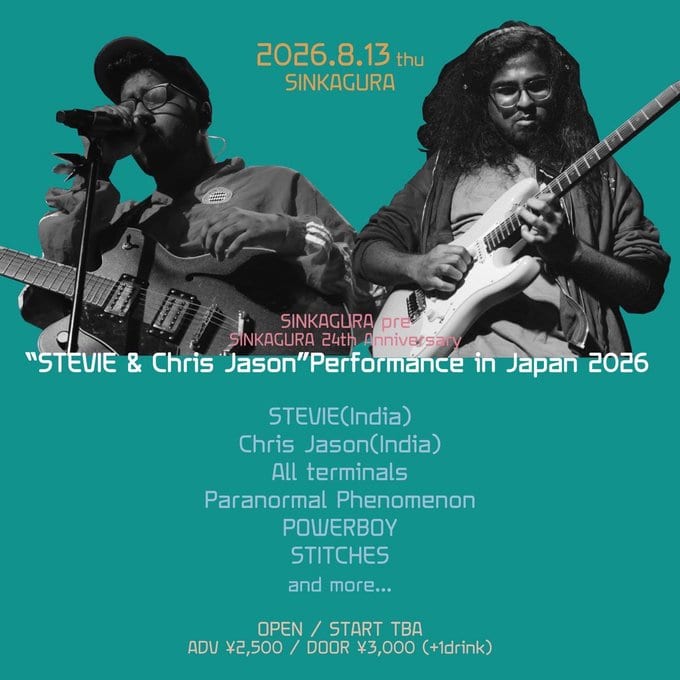 SINKAGURA 24th Anniversary “STEVIE & Chris Jason” Performance in Japan 2026 写真 1