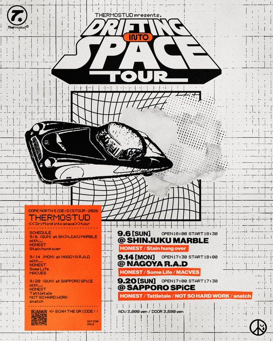 Thermostud presents 『Drifting into space』 tour 写真 1