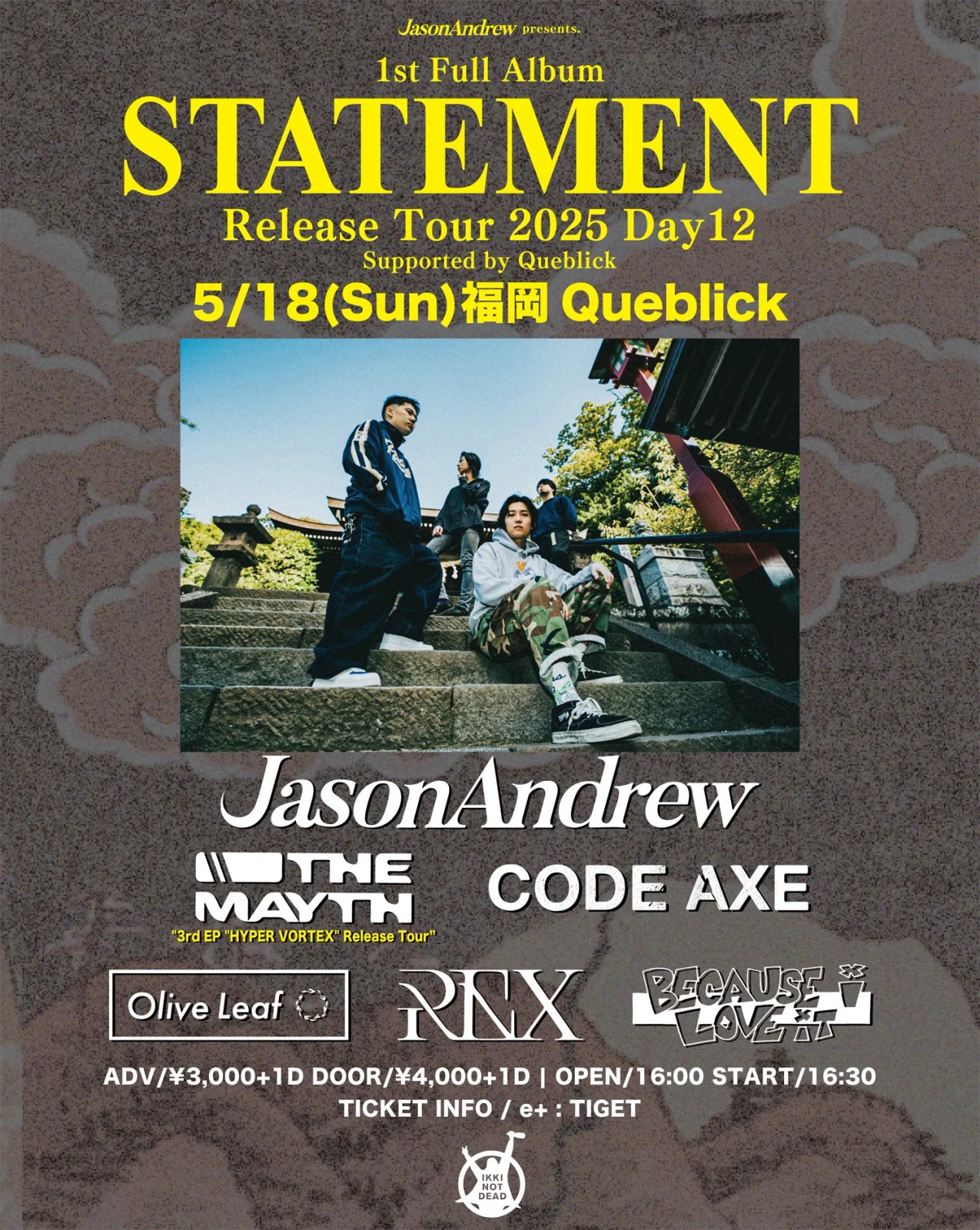 JasonAndrew 1st Album 「STATEMENT」 Release Tour 2025 写真 1