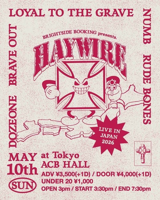 HAYWIRE LIVE IN JAPAN 2026 写真 1