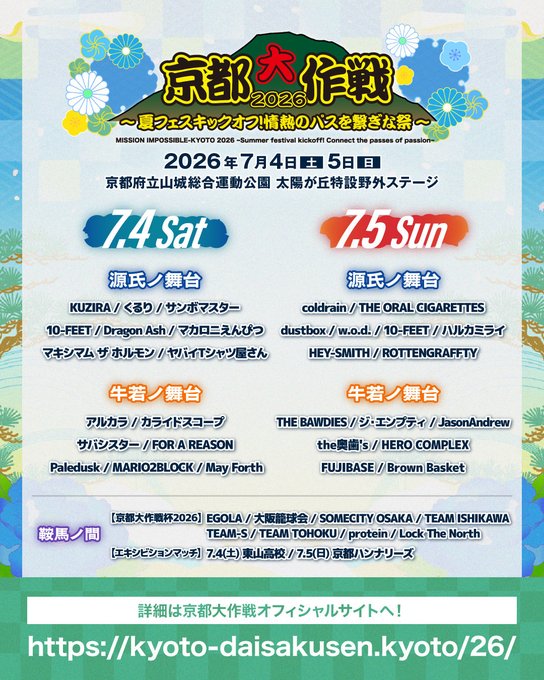 京都大作戦2026 〜夏フェスキックオフ！情熱のパスを繋ぎな祭〜 写真 1