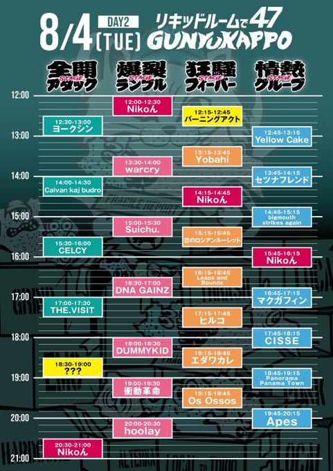 リキッドルームで47 〜ぐんゆうかっぽ〜 DAY2 写真 2