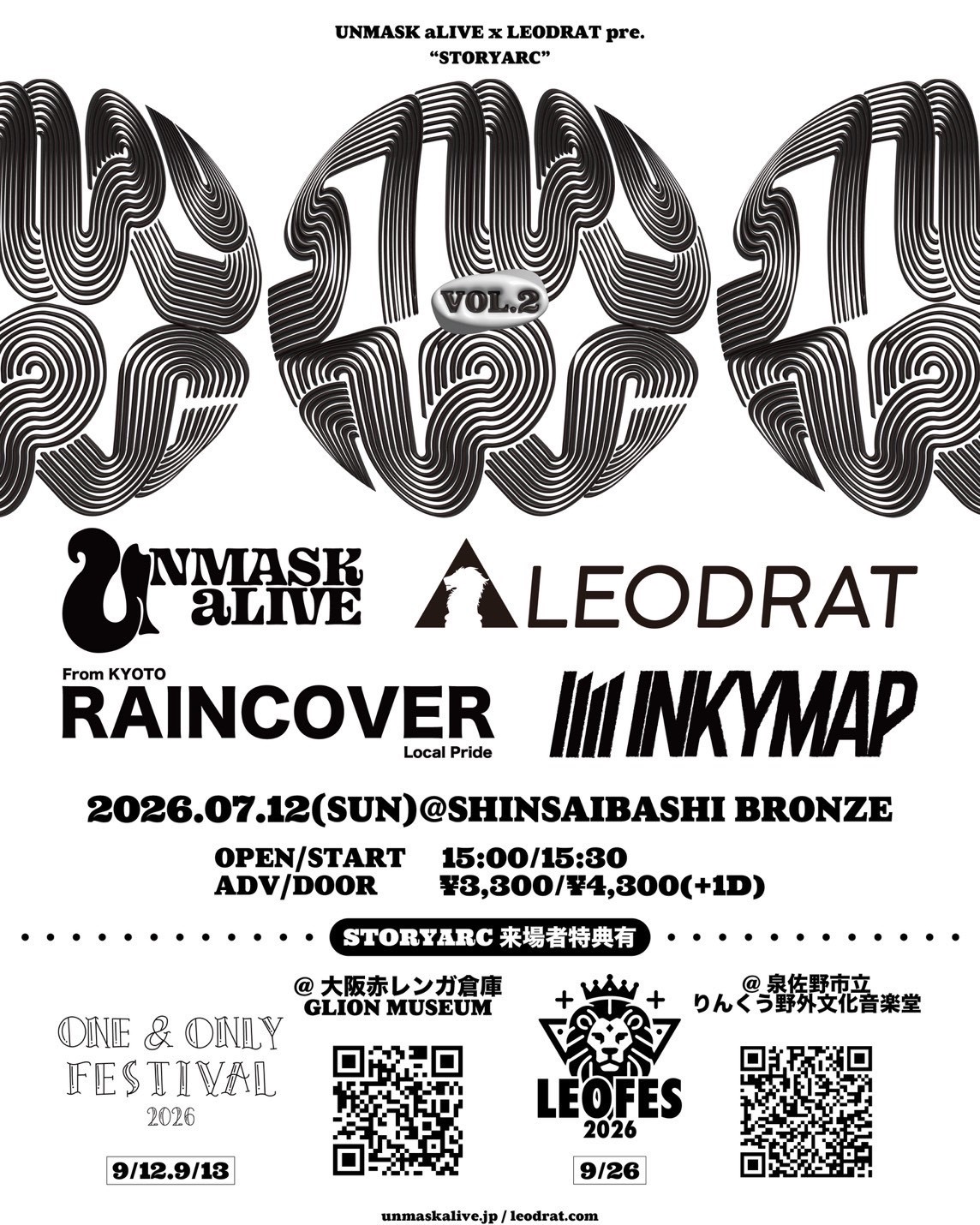 LEODRAT × UNMASK aLIVE pre. “STORYARC vol.2” 写真 1