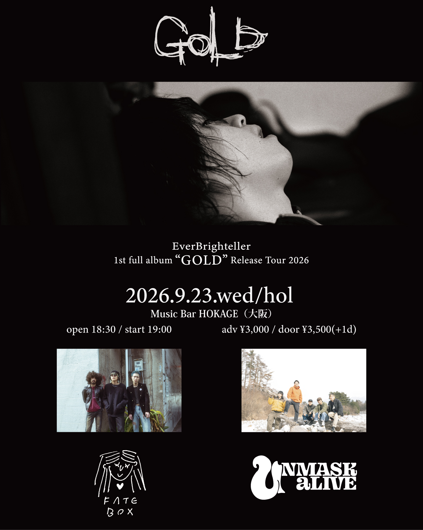 EverBrighteller 1st full album『GOLD』Release Tour 写真 1