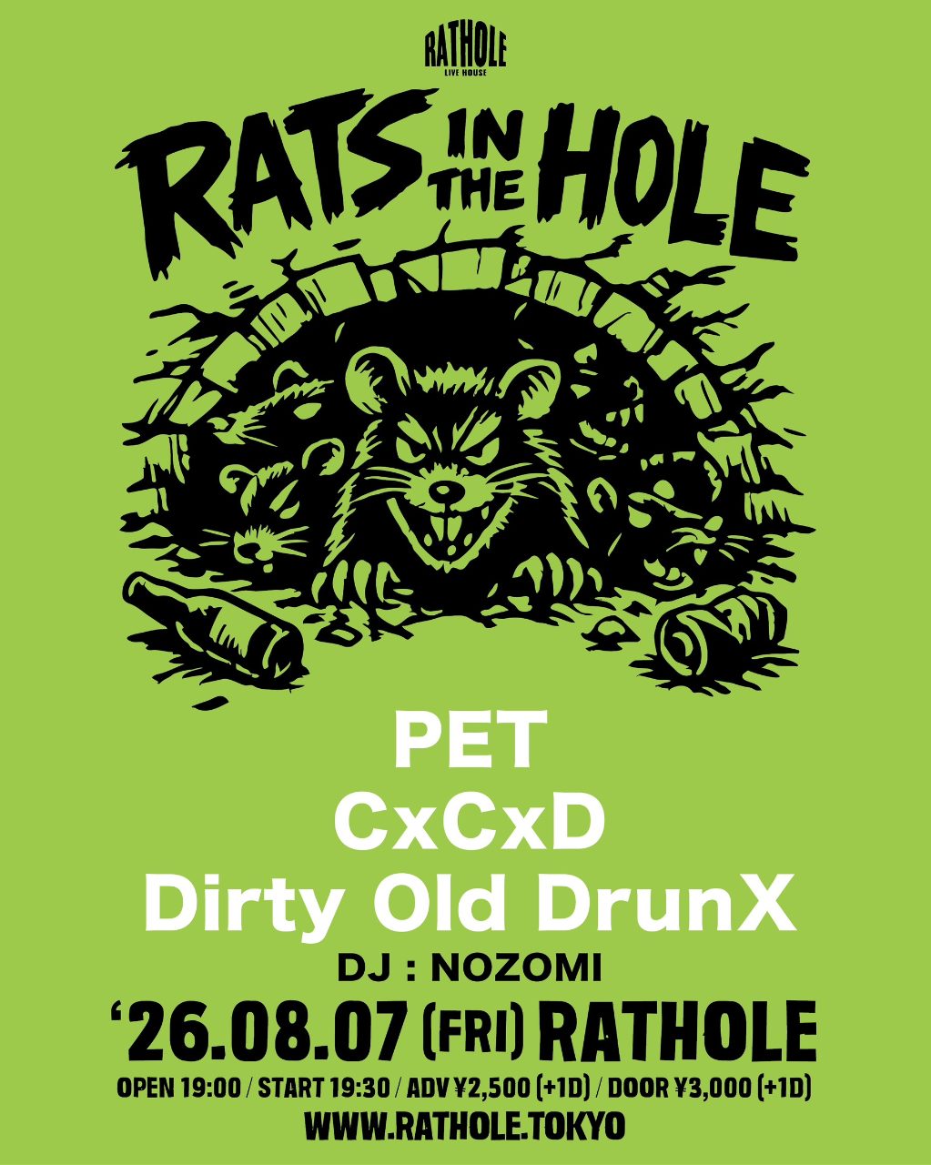 RATS IN THE HOL 写真 1