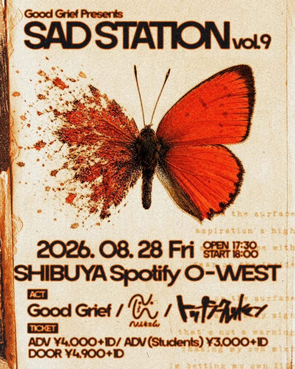 Good Grief Presents "Sad Station Vol.9" 写真 1