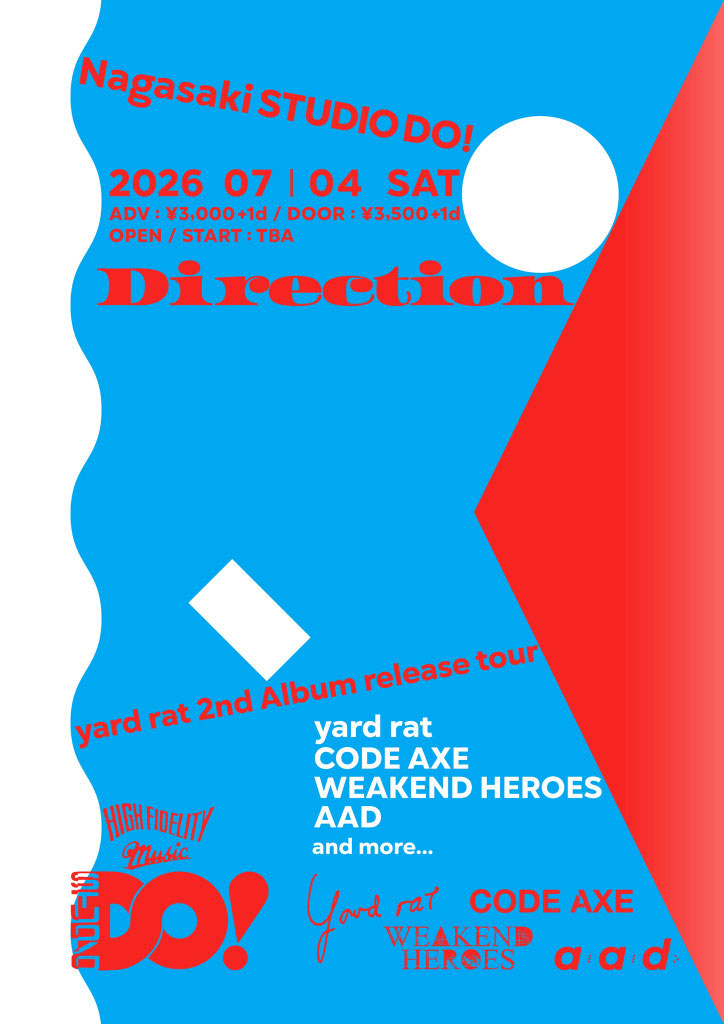 "Direction" -yard rat 2nd Album release tour- 写真 1