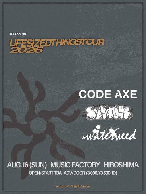 recess pre.  "Life-Sized Things" TOUR 2026 写真 1