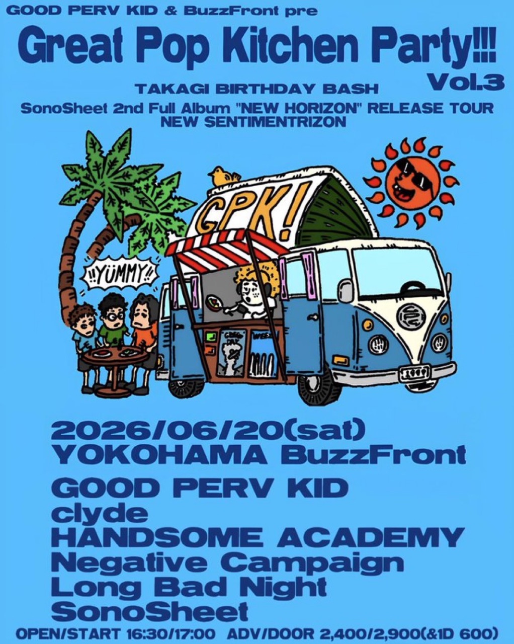 GOOD PERV KID & BuzzFront pre. "Great Pop Kitchen Party!!! vol.3" 写真 1