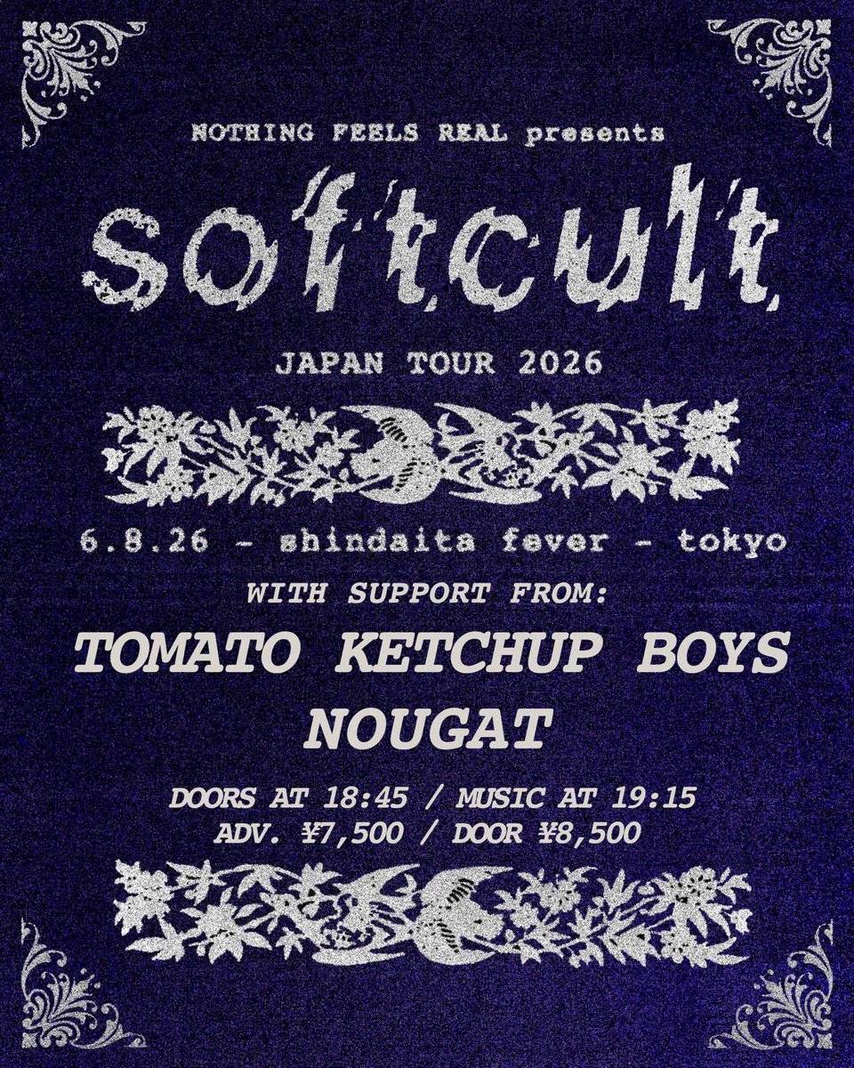 Nothing Feels Real presents Softcult Japan Tour 2026 with Tomato Ketchup Boys 写真 1