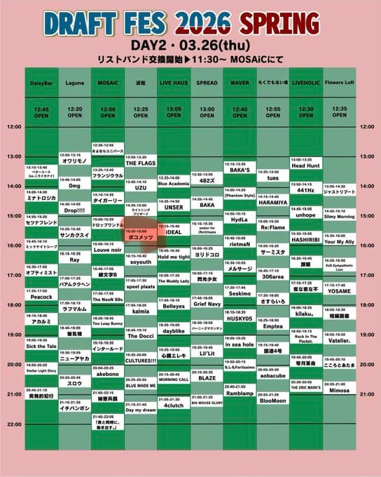 DRAFT FES 2026 SPRING DAY2 写真 1
