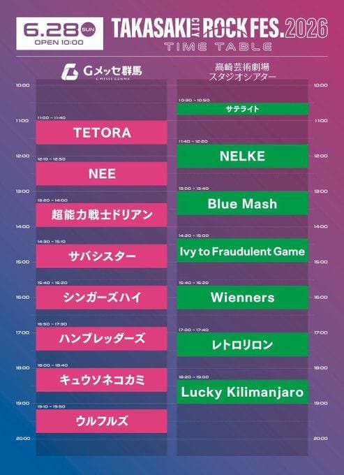 TAKASAKI CITY ROCK FES.2026 写真 1