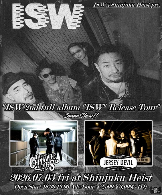 ISW 2nd full album “ISW” Release Tour 3manShow!! 写真 1
