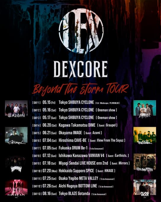 DEXCORE Beyond The Storm TOUR 写真 2