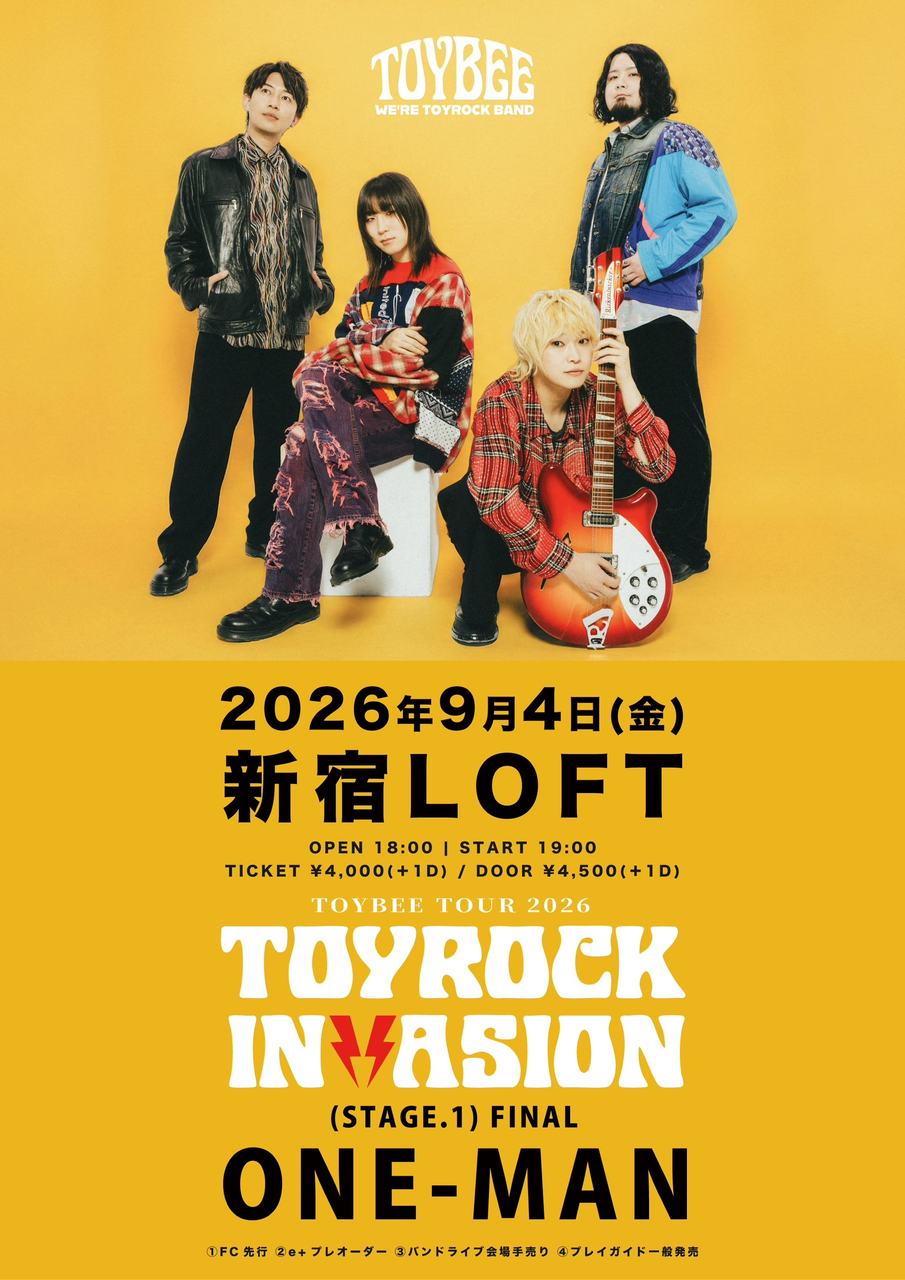 TOYBEE TOUR 2026『TOYROCK INVASION』 -STAGE.1- FINAL ONE-MAN 写真 1