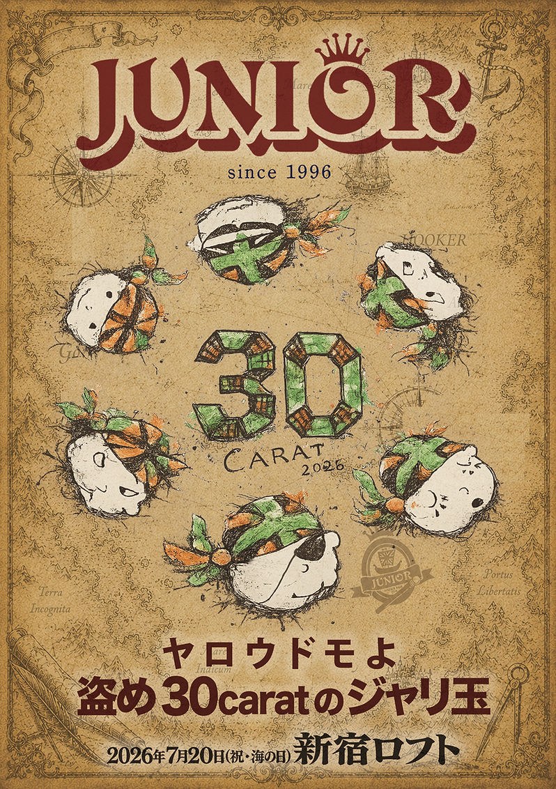 JUNIOR 30th Anniversary「ヤロウドモよ 盗め 30caratのジャリ玉」 写真 1
