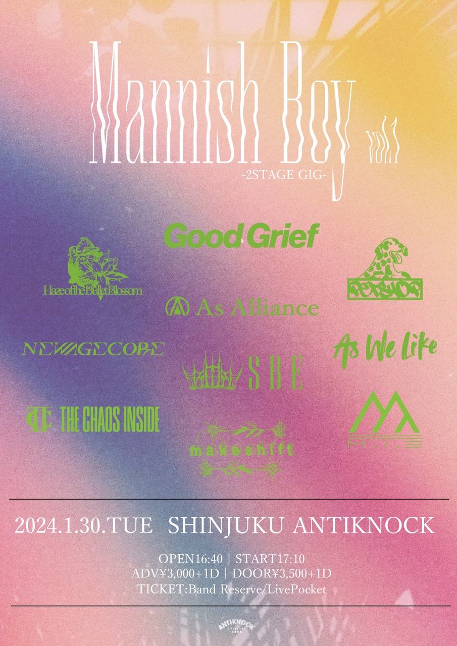 新宿 ANTIKNOCK ANTIKNOCK pre.【Mannish Boy vol.1】 写真 1