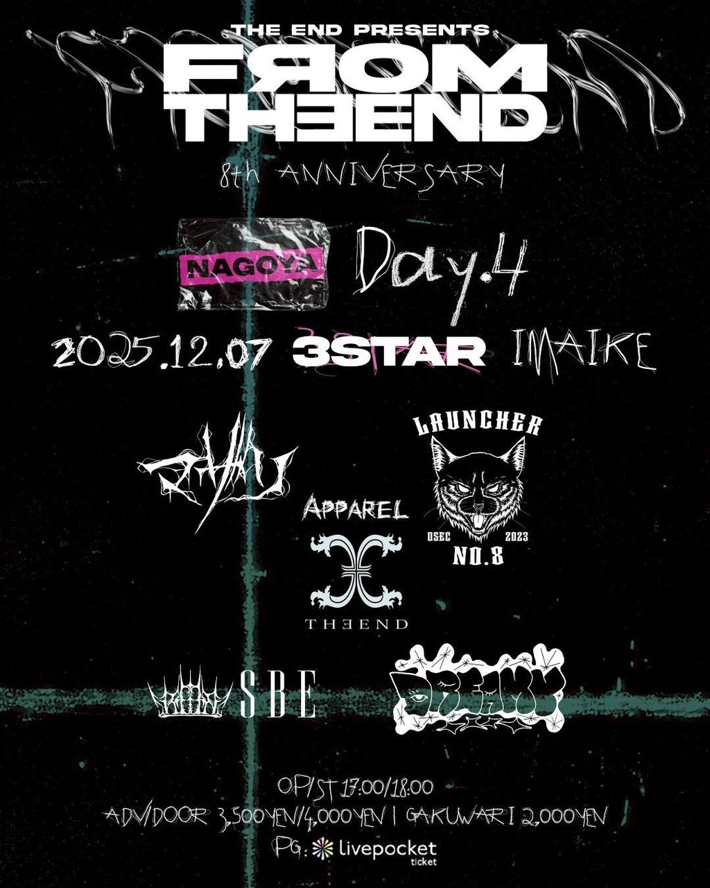 今池3STAR THE END pre. [ FROM THE END – 8th ANNIVERSARY Day.4 – ] 写真 1