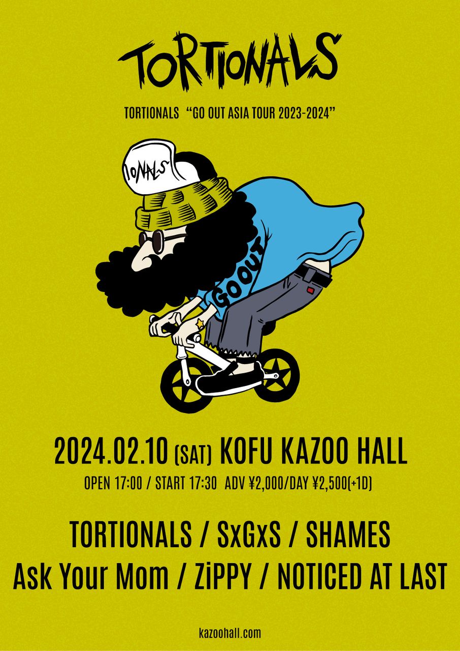 TORTIONALS ”GO OUT ASIA TOUR” 写真 1