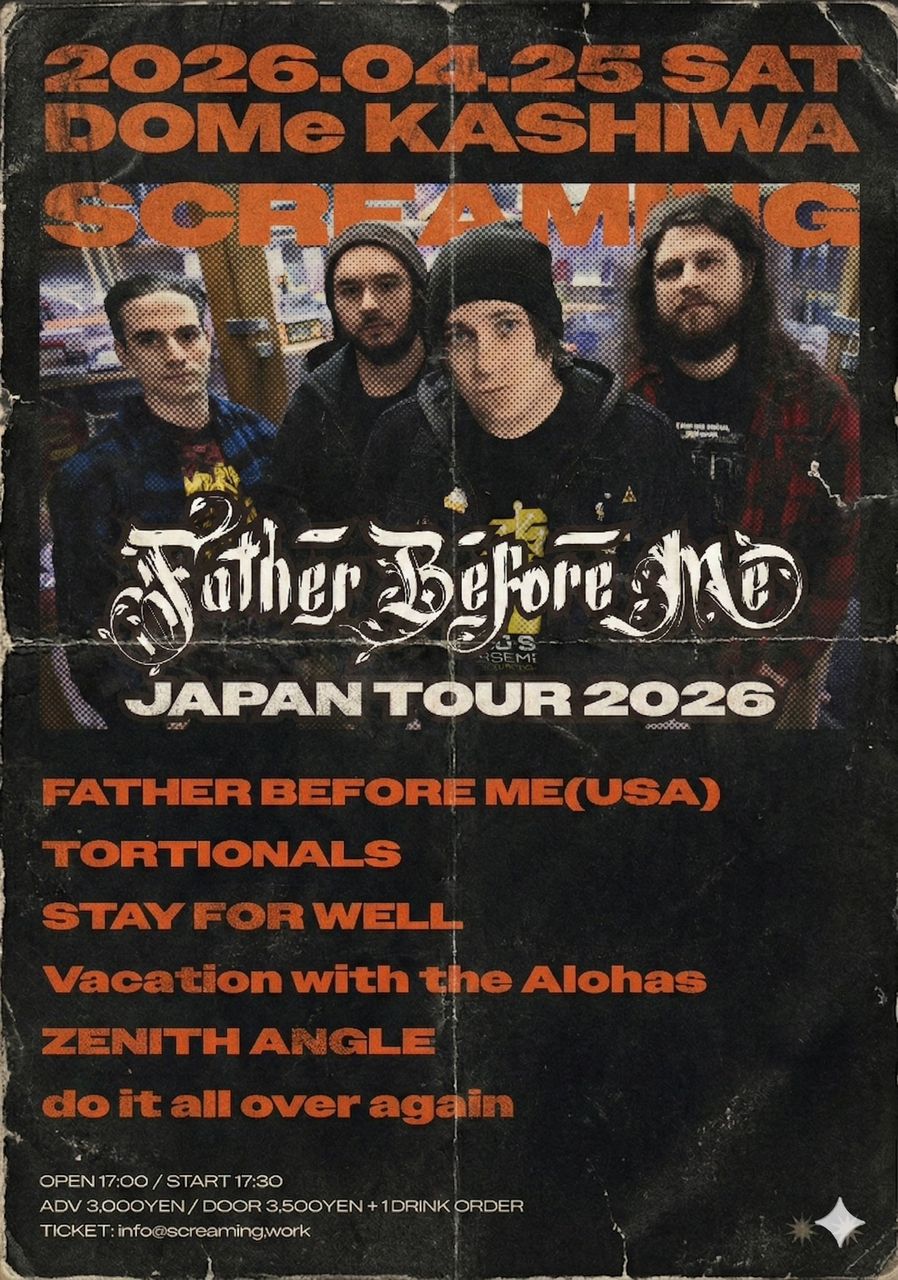 SCREAMING “FATHER BEFORE ME JAPAN TOUR 2026” 写真 1
