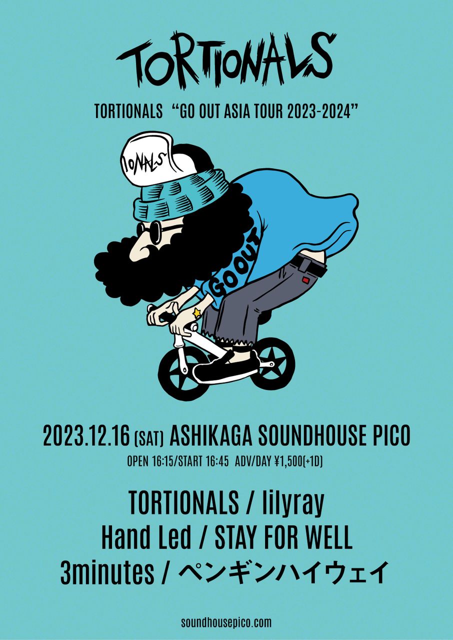 PICO pre -W.U.C.O- TORTIONALS “GO OUT ASIA TOUR 2023-2024” release tour 足利編 写真 1