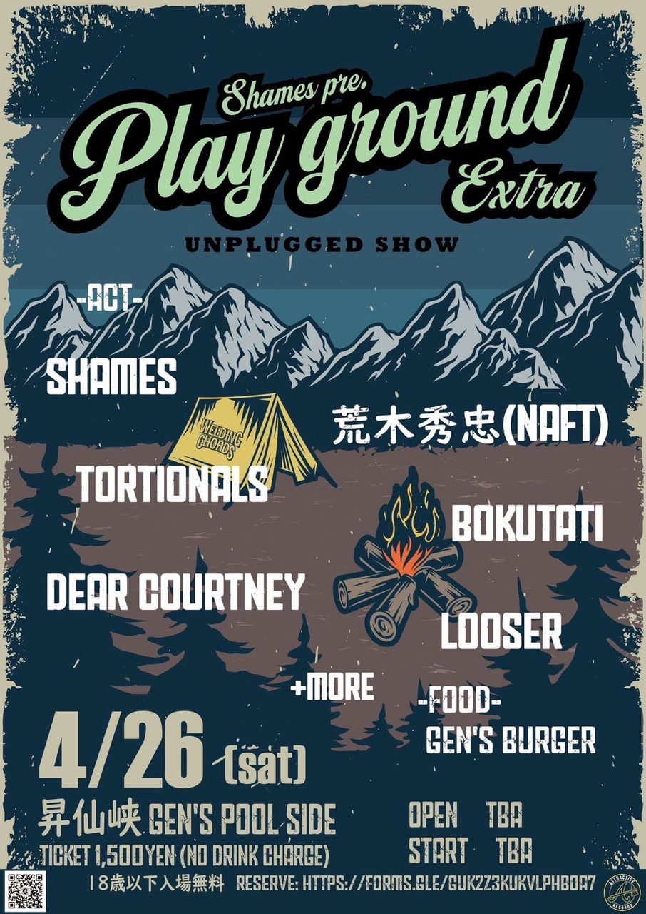 SHAMES pre. “Play ground Extra” -UNPLUGGED SHOW- 写真 1