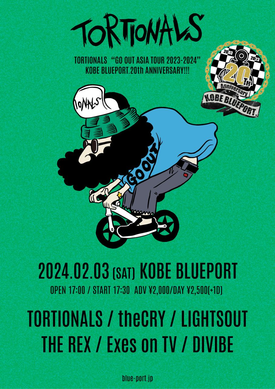 TORTIONALS” GO OUT ASIA TOUR 2023-2024″ KOBE BLUEPORT.20th ANNIVERSARY!!! 写真 1