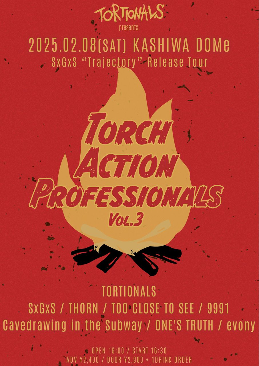 “Torch Action Professionals Vol.3” SxGxS “Trajectory” Release Tour 写真 1