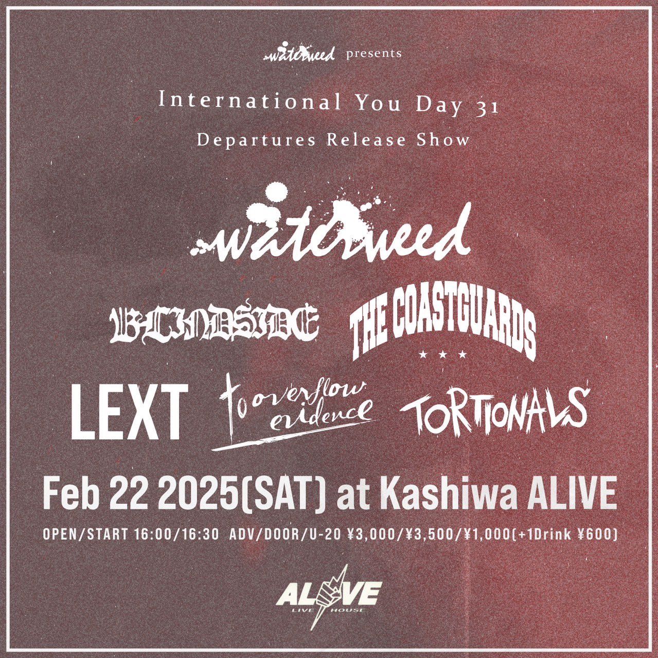 waterweed pre. International You Day 31 Departures Release Show 写真 1