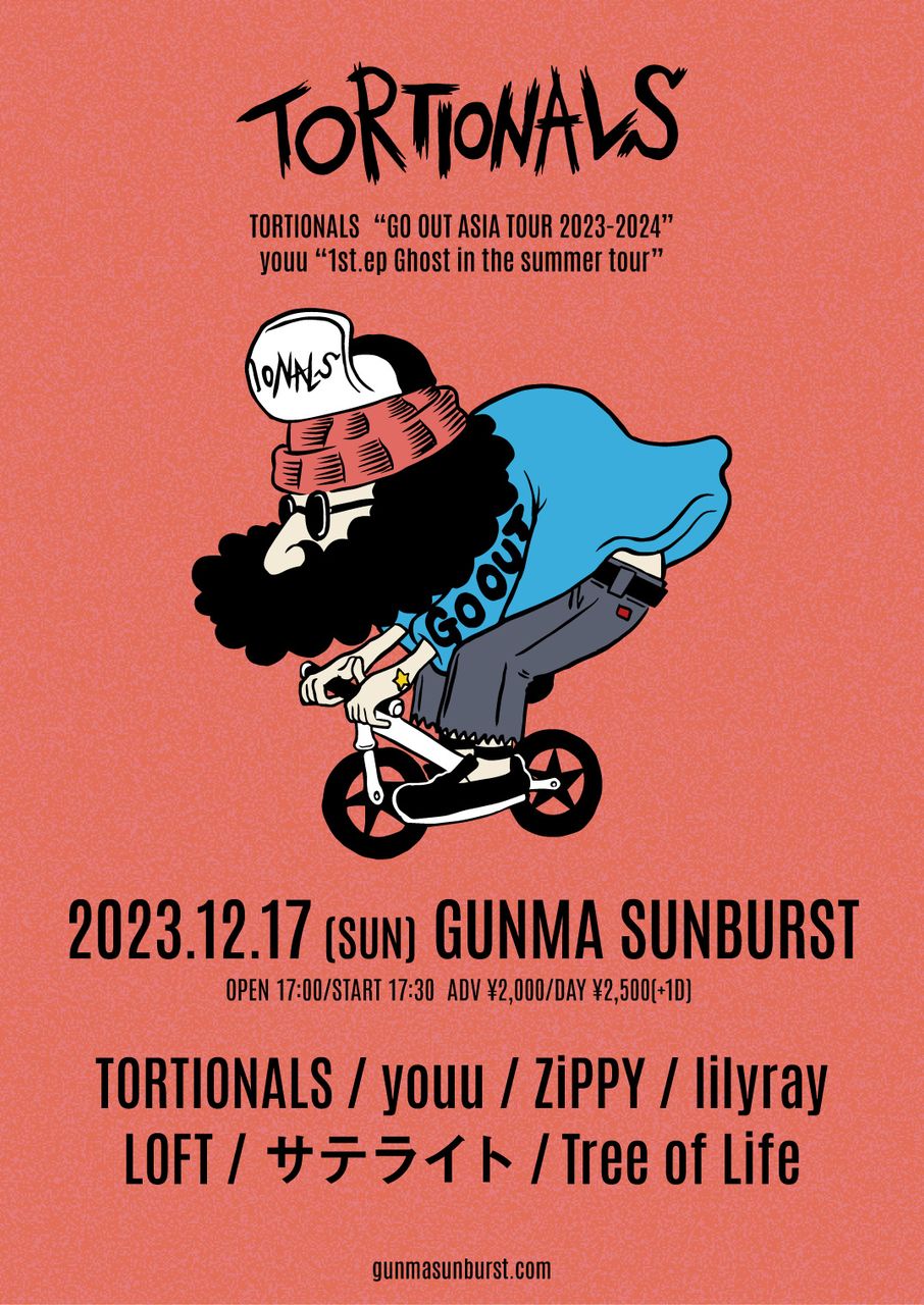 ubu pre. TORTIONALS “GO OUT ASIA TOUR 2023-2024” youu “1st.ep Ghost in the summer tour” 写真 1